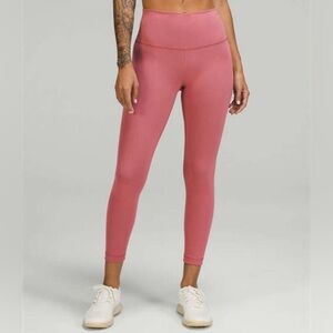 NEW Lululemon Wunder Train High-Rise Tight 25" Brier Rose (retired color)